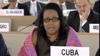 22nd Special Session of Human Rights Council, Cuba, Ms Anayansi Rodríguez Camejo