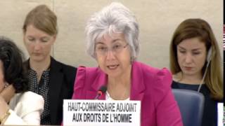 22nd Special Session of Human Rights Council, Ms Flavia Pansieri, Deputy High Commissioner for Huma