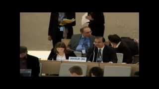22nd Session of the UN Human Rights Council - item 3 - Ms Gala Maric