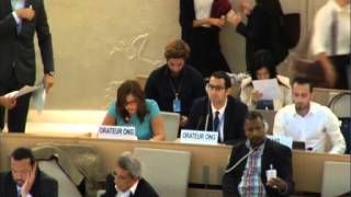 Haneene Battrawi, 27th regular session of the Human Rights Council, 23 September 2014